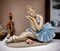 Ceramic Ballerina Dreaming in Blue Dress Figurine, Home Décor, Gift for Her, Gift for Daughter, Gift for Ballerina Dancer